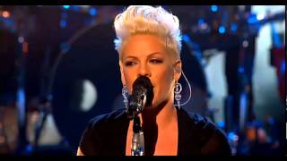 Pink  Try live on The X Factor UK [upl. by Suirtimed506]