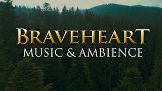 Braveheart Music amp Ambience  Calming Scottish Music with Beautiful Nature in 4K [upl. by Woodhouse]