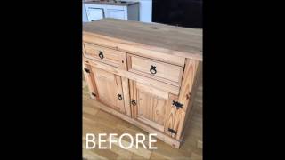 RustOleum Chalk Finish FURNITURE PAINT REVIEW  Shabby Chic UPCYCLING [upl. by Tooley240]