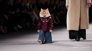 quotCats and Models Who is the Real Catwalk StarquotAIVideoCatsAndFashion [upl. by Meuse120]