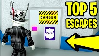 TOP 5 WAYS TO ESCAPE PRISON Roblox Mad City  Mad City vs Jailbreak [upl. by Glimp]