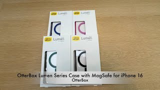 OtterBoxのiPhone 16シリーズ用カメラコントロール対応ケース「OtterBox Lumen Series Case with MagSafe for iPhone 16」紹介 [upl. by Ase]