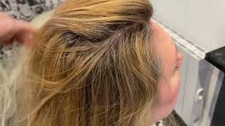 Wella Koleston Formula  Root Coverage Using 91 With 70 and Blondor Foils [upl. by Illehs739]