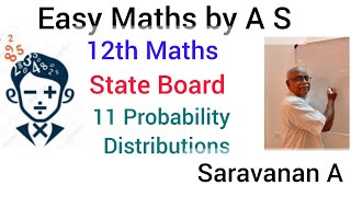 XII Maths V10 Mean and Variance of a discrete random variable [upl. by Otrebmal]