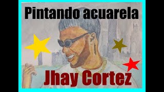 ACUARELA RETRATO paso a paso🎨🖌 2019 JHAY CORTEZ [upl. by Alleroif]