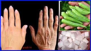 Sugar anti aging mask at home to make your hands look younger fast best remedy for wrinkled hands [upl. by Nauqed]