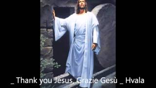 Thank you Jesus Grazie Gesù  Hvala Christe canto di Medjugorje [upl. by Noramac]