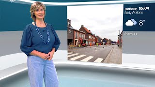 Weervrouw Sabine Hagedoren met het Vlaamse weerbericht van donderdag 29 februari 2024 op VRT 1 [upl. by Swithin664]