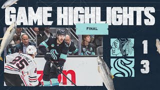 Seattle Kraken vs Chicago Blackhawks  1114 Game Highlights [upl. by Fornof]