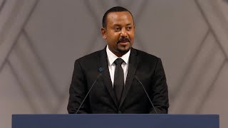 Nobel Lecture Abiy Ahmed Ali Nobel Peace Prize 2019 [upl. by Arivle934]