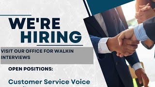 Bpo Job Opening’s Hiring For Customer service [upl. by Ebonee]