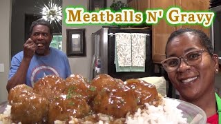 Meatballs amp Gravy  Yall This Is Quick amp Easy ampTastes So Good  Beginner Friendly  SimpleCooking [upl. by Evie721]