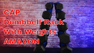 CAP Dumbbell rack Kit with 150 LBS of Dumbbells AMAZON DEAL [upl. by Laemsi228]