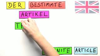 Der bestimmte Arikel  Definite article  Englisch  Grammatik [upl. by Purdy]