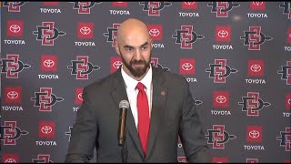 Sean Lewis introduced as San Diego State Aztecs football head coach  Full press conference [upl. by Skyler]