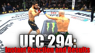 UFC 294 Reactions and Results [upl. by Nytsirhc]