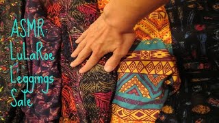 Natural ASMR Lularoe Clothing Sale Role Play tapping fabric repeating words [upl. by Tratner878]