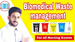 Biomedical Waste Management  Nursing classes [upl. by Aisad]