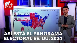 ¿Cuál es el escenario actual previo a las elecciones de EE UU 2024  Sábados de N FORO [upl. by Ahsikam732]