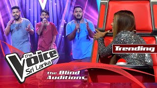 KasunPasindu amp Lakindu  Kampa Nowan Mahamaya මහාමායා  Blind Auditions  The Voice Sri Lanka [upl. by Lenard798]