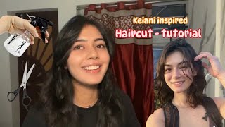 Butterfly haircut  Tutorial IB keiani ✂️😁 diyhaircut haircutathome [upl. by Fanestil]