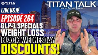 Titan Talk  GLP1 Specials and Black Wednesday Discounts Live QampA [upl. by Retsof580]