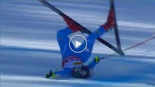 Sofia Goggia Crash Italian Downhill Skier and World Cup Leader Sofia Goggia Breaks Leg in Training [upl. by Joella]