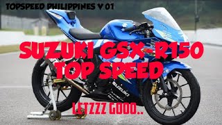 Suzuki GSXR150 all stock topspeed [upl. by Zandt]