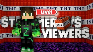 Minecraft Streamer VS Viewers TNT Game shorts minecraft [upl. by Irpac]