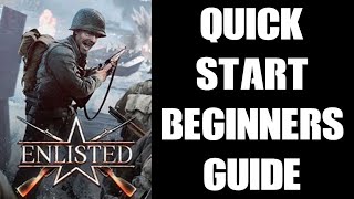 Enlisted Quick Start Beginners Guide  Campaign Squad amp Soldier Progression amp Gameplay Hints amp Tips [upl. by Concoff]