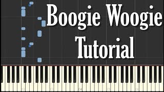 Boogie Woogie Blues Piano Tutorial  FREE SHEET MUSIC [upl. by Hahseram465]