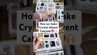 This is how we make crystal advent calendars🔮🙌 adventcalendar crystaladventcalendar [upl. by Kcered634]