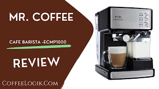 Mr Coffee Cafe Barista  Espresso Cappuccino Latte Maker  ECMP1000 2024 Review [upl. by Mayram]