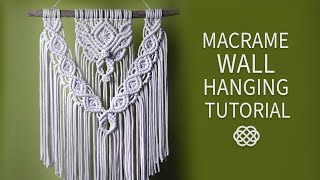 Large Macrame Wall Hanging Pattern [upl. by Lucien]