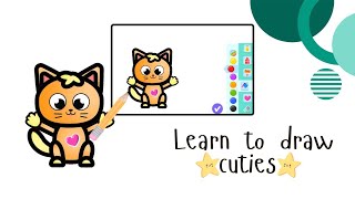 Learn to draw cuties 😍 [upl. by Naam]