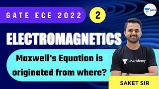 Maxwells Equations Are Originated From Where  L 2  EMFT  GATEECE 2022  Saket Verma [upl. by Acimot]