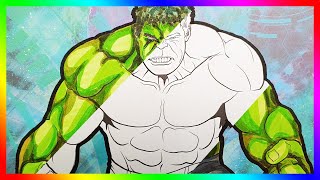 Hulk Coloring Pages for Kids  THE AVENGERS Coloring book  How to Color Hulk Superhero Endgame [upl. by Kosey]