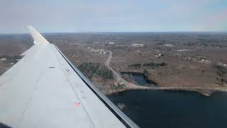 American Airlines American Eagle PSA Airlines CRJ700 Landing White Plains Westchester County Airport [upl. by Terris]