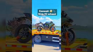 Kawasaki Ninja H2 📎🤯 exhaustvideo [upl. by Ecnerwaled]