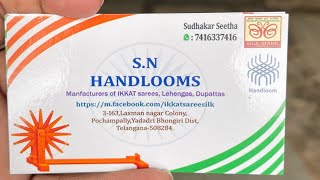 SN Handlooms is live semi silk gadwal sarees price 2900 contact 7416337416 [upl. by Ehcnalb896]