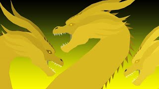 Monsterverse A Origem De Ghidorah completo Stick Nodes animation [upl. by Annirac702]