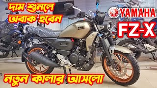 Yamaha FZX Matte Titan Colour Price 2024 Yamaha FZX New Colour Yamaha FZX Fi ABS Bs6 New FZX [upl. by Maia]