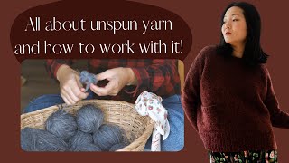 How to knit with unspun yarns Nutiden Wooldreamers Woollentwine and more [upl. by Maximilianus]