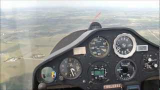 Schweizer 135 flight Minnesota Soaring Stanton Airfield [upl. by Edylc]