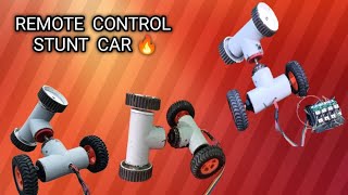 How To Make Remote controlled Stunt Car At Home  Homemade Rc Stunt Car 🔥 [upl. by Iret920]