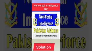 nonverbal intelligence test solution tricks joinpaf joinpakarmy joinpaknavy job viral yt [upl. by Cirilla425]