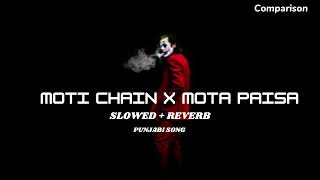 Moti Chain x Mota paisa  Slowed  Reverb Nonstop punjabi song [upl. by Lapotin]