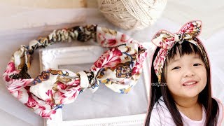 DIY Cotton Headband Tutorial  How To Make A Headband Out Of Fabric [upl. by Wallraff]