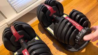 Bowflex SelectTech 552 Adjustable Dumbbells Review [upl. by Sorips]