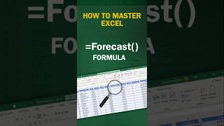 Forecast Function in Excel shorts exceltips exceltricks excel exceltutorial [upl. by Sidwohl]